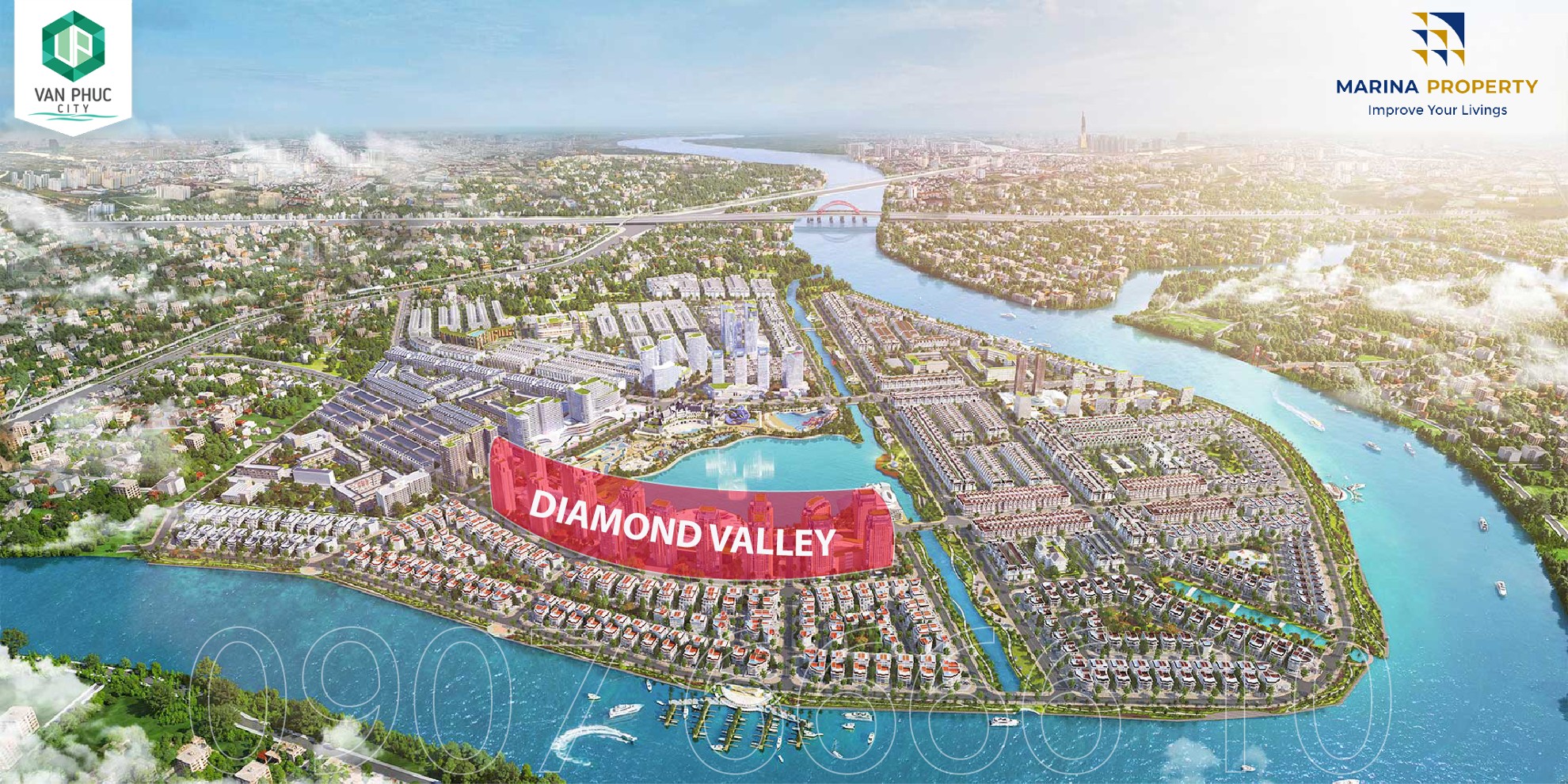 Phối cảnh dự án căn hộ Diamond Valley-khu đô thị Vạn Phúc Thủ Đức