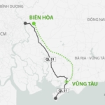 Sơ đồ dự án đường cao tốc Biên Hòa Vũng Tàu 2022